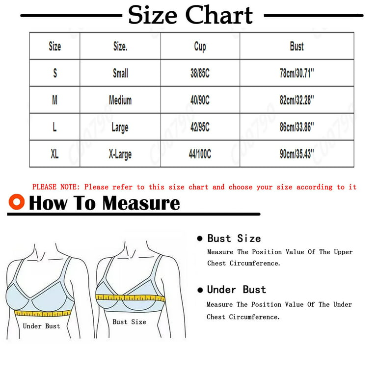 Bigersell Soft Bras for Women Wirefree Sale Padded Bras Wire-Free