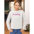 thumbnail image 2 of Mummy. Pink Lettering Sweatshirt Women -Image by Shutterstock, Female Small, 2 of 4