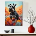 thumbnail image 3 of Giant Schnauzer Dog Canvas Wall Art for Living Room, Funny Bathroom Wall Decor, Colorful Animal Painting Gift for Kid Teen Men, 3 of 4