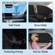 thumbnail image 4 of 2 cortinas para parabrisas delantero y trasero de coche con protección magnética, rayos UV y bloque de calor solar para ventanas de coche, parasoles de privacidad universales para coches (ventana, 4 of 4