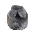 thumbnail image 1 of PVC Anti-scalding Cute Keep Warm Plush Appearance Rabbit Imitation Large Screw Cap Rabbit Shape Non-slip Water Injection Bag Irrigation Bag Hot-water Bag Hand Warmers DARK GREY S, 1 of 1