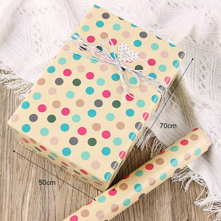 GROFRY Multi-purpose 1 Set Wrapping Paper Smooth Surface Art Paper DIY  Adorable Gift Wrapping Paper for Party 