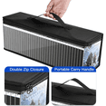 thumbnail image 4 of Sac de Rangement pour Jeux Vidéo Compatible avec PS5 PS4 PS3 Xbox One Games, Étui de Transport Portable Pouvant Contenir 30-35 Disques de Jeu, Support de Jeu Transparent en TPU Organisateur pour Collectionneurs de Jeux Ps, 4 of 8