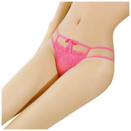 

YDKZYMD Women s Underwear Briefs Strappy See Through LaceG-string Thong Briefs Panties
