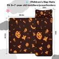 thumbnail image 5 of Glowing Halloween Icons Pattern Toddler Nap Mats for Kids Preschool,50"x20" Sleeping Mat Bag or Kids,Toddler Sleeping Bag,Toddler Nap Mat or Daycare, 5 of 6
