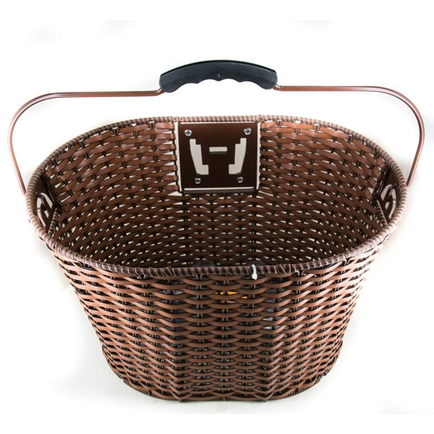 Sunlite Deluxe Quick Release "Wicker" Rattan Basket for