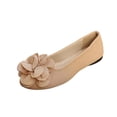 thumbnail image 2 of Miluxas Women Flower Flats Comfort Pointed Toe Dress Shoes Khaki 7(39), 2 of 9