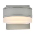 thumbnail image 1 of Living District Raine Modern Outdoor Integrated LED Wall Sconce Silver, 1 of 2