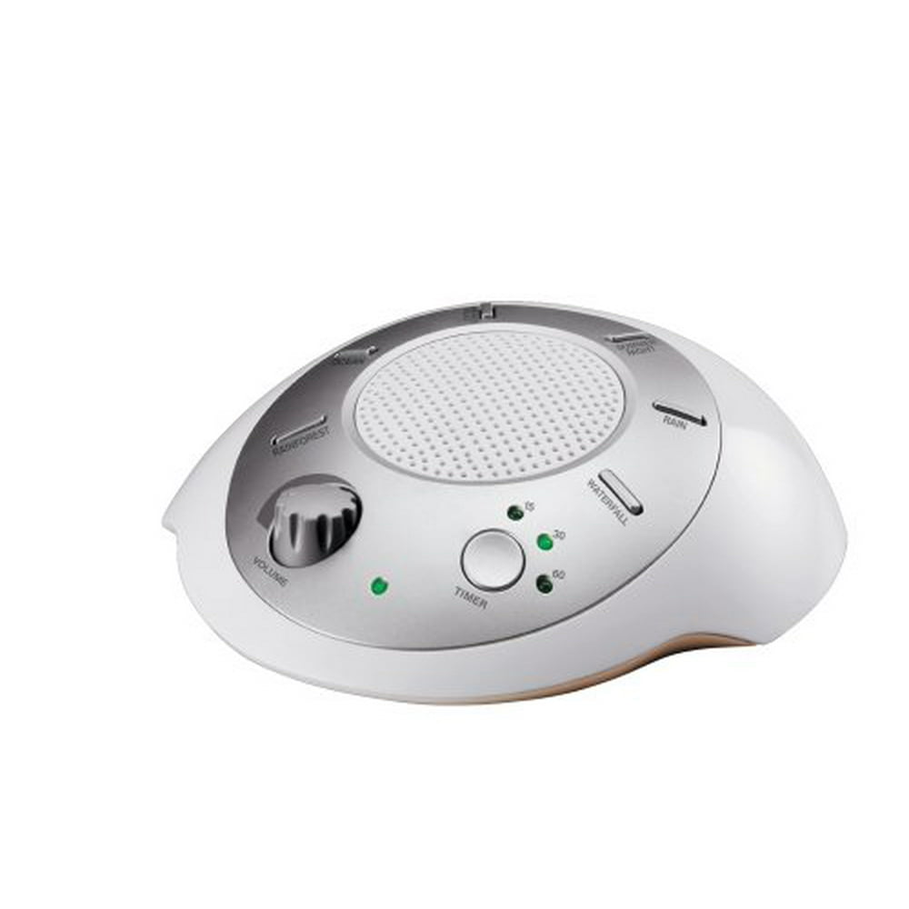 SS2000 Sound Spa Relaxation Sound Machine with 6 Nature Sounds, Silver