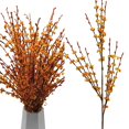 thumbnail image 1 of Flores artificiales Wootkey de jazmín otoñal falso, 5 unidades, 75 cm, 1 of 9