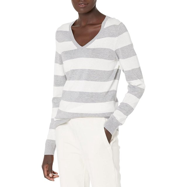walmart Essentials Womens Lightweight V-Neck Sweater