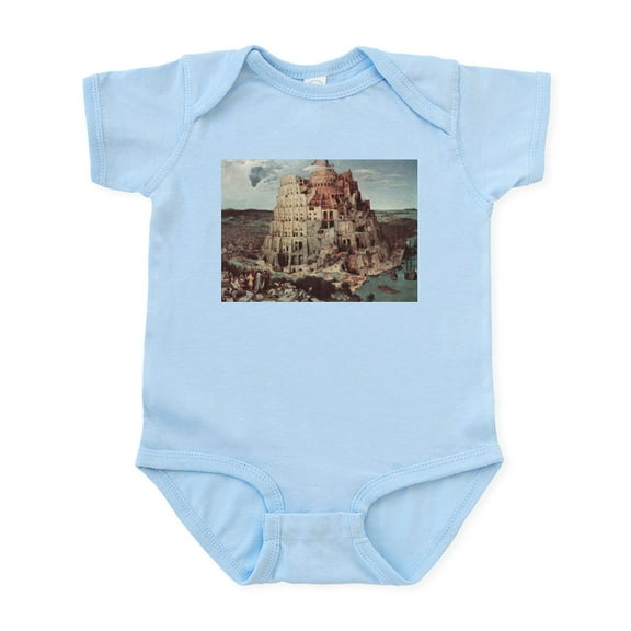 CafePress - Tower Of Babel By Pieter Bruegel Body Suit - Baby Light Bodysuit, Size Newborn - 24 Months