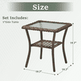 thumbnail image 2 of Arnahaishe Outdoor Wicker Side Table All Weather Rattan Patio End Table for Pool Balcony Deck Porch, 2 of 6