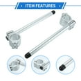 thumbnail image 4 of 1 Pair Motorcycle Handlebar, 41mm Handle Bar Universal for ATV Durable Aluminum Alloy Silver Tone, 4 of 6