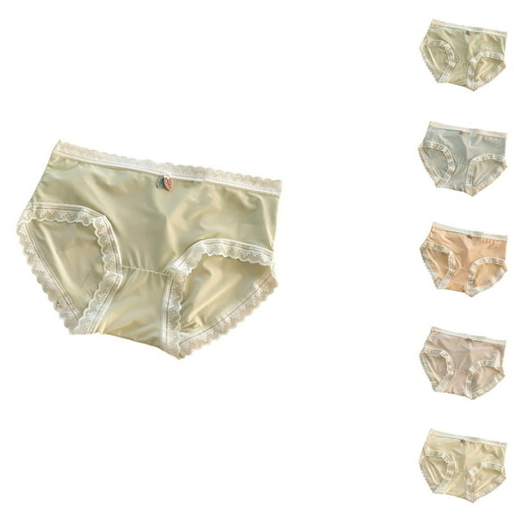 Ashirexll Ladies Underwear Panties, Womens Cotton Underwear, Womens Comfortable Briefs with Mid Waist Panties