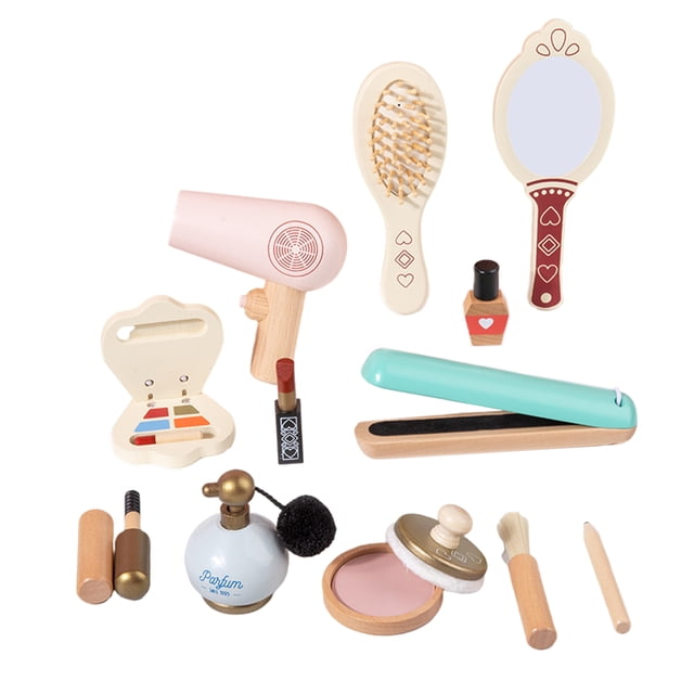 1 Juego de Maquillaje para Juego de Simulación, Secador de Pelo, Sombras de Ojos, Regalo para Niña a Partir de 3 años Sunnimix fingir jugar juguetes