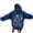 Blue, variant on Women's Hoodies Sweatshirts Ocean World Print Long Sleeve Casual Hooded Sweatshirt With Drawstring Pocket Spring And Fall Comfortable Daily Wear Pullover Hoodie