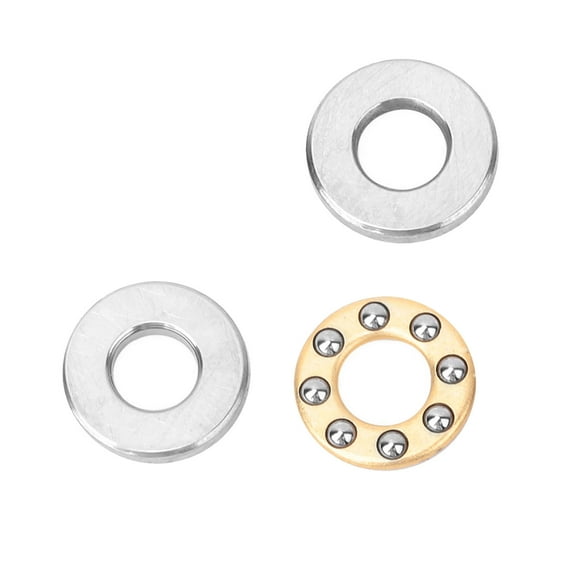 Thrust Bearings, Mini Bike Jack Shaft Bearing 10pcs Thrust Ball Bearing Miniature High Precision Flat Steel Bearings Set