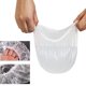 thumbnail image 3 of Gorro de Ducha Desechables Plástico Mujer 100 Piezas, Gorros de Baño Plástico Gruesos Para peluqueria Uso En El Hogar Hotel (Blanco), 3 of 4