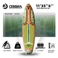 thumbnail image 5 of Genreen Sport Inflatable Stand Up Paddle Board All Around, 11' x 35" x 6", 400 lb Capacity, With Premium SUP Accessories, 5 of 7