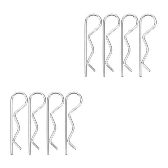 FRCOLOR OUNONA 60 pcs Carbon Steel Cotter Pins Marine Spring Retaining Wire Pins Hardware Assortment Kit Steel Pull Pin Locking Pin Mower Pin Clip