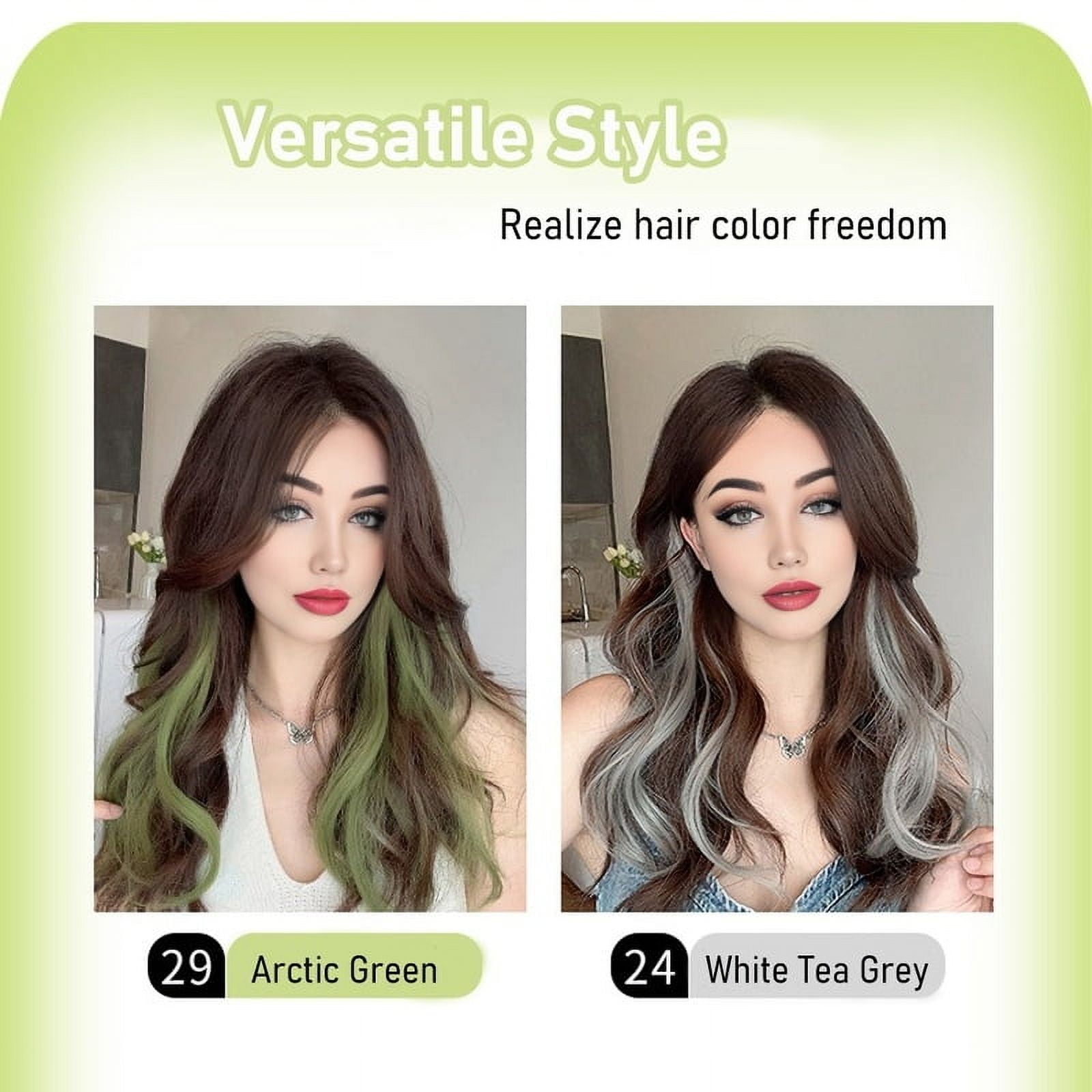 Synthetic 2 pieces/set 50cm/60cm colored curly hair extensions, water wave pink/blue/purple, Halloween/Christmas wig