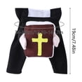 thumbnail image 3 of FEOLGEHLY Halloween Decorations, Halloween Pet Pastor Clothes Cats Dog Holiday Cos Outfit Party Dress Up Clothes Foolproof Wear Take Off Cute Photo Prop For Cats Dogs Halloween Party Apparel (XS), 3 of 7