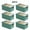 version in green, variant on 6pcs Large Foldable Storage Boxes with Clear Lids &Handles -Space-Saving Wardrobe Organizer Bins for Clothes Blankets Bed Sheets Toys, Ideal for Dorm Storage &Under-Bed Storage, Flat-Folding Design