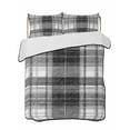 thumbnail image 2 of Quilts Queen Size, Black Buffalo Plaid Soft Comforter Bedding Set for Bed, Farmhouse Modern Checkered Lightweight Quilted Bedspread with Pillow Cover(2 Pieces) for All Season, 90x96 Inch, 2 of 9
