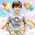 thumbnail image 2 of Miaoju Boys Girls Baseball Shirt Gameday Outfits Oversized Short Sleeve Tops Baseball Season Crew Neck Funny Baseball Shirts for Kids, 2 of 4