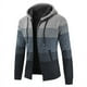 thumbnail image 2 of Sudadera con capucha para hombre, tejido de punto, sudadera, suéter, chaqueta, abrigo, para hombre, otoño e invierno, forro polar, gruesa y cálida, sudadera con capucha, cárdigan, suéter, tejido, 2 of 5