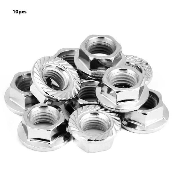 Rosca Fina Hexagonal Tuerca Hexagonal Brida Tuercas Sujetador Con Almohadilla 10 Piezas Noticed TO003611-00