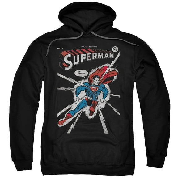 DC Comics Cover Me Adult Pullover Hoodie Sweatshirt Black