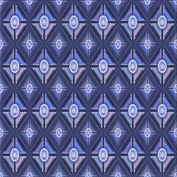 Ahgly Company Indoor Square Patterned Blue Whale Blue Area Rugs, 4' Square