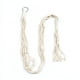 thumbnail image 2 of Macramé Double Plant Hanger Indoor Outdoor 2 Tier Maceta Colgante Jardinera Canasta Algodón Cuerda 4 Tomshoo Tipo A, 2 of 7