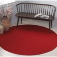 thumbnail image 2 of SAFAVIEH Braided Rishika Solid Machine Washable Reversible Area Rug, Rust, 6' x 6' Round, 2 of 11