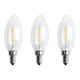 thumbnail image 1 of 3X Dimmable E12 2W Cob Candle Flame LED Bombilla Lámpara 10 x 3.5cm, 1 of 5
