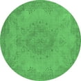 thumbnail image 1 of Ahgly Company Indoor Round Oriental Emerald Green Industrial Area Rugs, 8' Round, 1 of 4