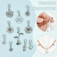 thumbnail image 4 of 40 Pcs 10 Styles Flower Zipper Pull Charm Floral Alloy Zipper Pendant Rose Lotus Sunflower Zipper Pull Zipper Puller Decoration for Luggage for DIY, 4 of 6
