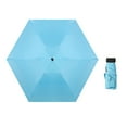 thumbnail image 2 of Toptie Mini Travel Umbrella, Compact Sun & Rain Umbrella with UV Protection (Blue), 2 of 7