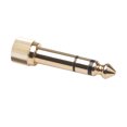 thumbnail image 2 of Conector macho de 6,35 mm a hembra de 3,5 mm con adaptador de tornillo de 3,5 mm, 2 of 9