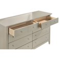 thumbnail image 6 of Contemporary Home Living 10-Drawer Wooden Double Dresser - 58" - Silver Champagne, 6 of 6