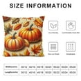 thumbnail image 6 of Autumn Pumpkin Maple Leaves Throw Pillow Covers  Decorative Pillowcase Cushion Covers Soft Velvet Pillow Cases for Sofa Couch Bed Car Bedroom Fall Thanksgiving Decor, 6 of 6