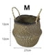 thumbnail image 1 of Cesta de retazos para flores de jardín, ropa sucia y más, plegable, de algas marinas, 1 of 5