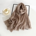 thumbnail image 2 of Scarfs for Women Fall Fashion Mens Scarf Fitness Neck Warmer Cotton Gifts for Women Soft Women's Scarves Khaki, 2 of 7