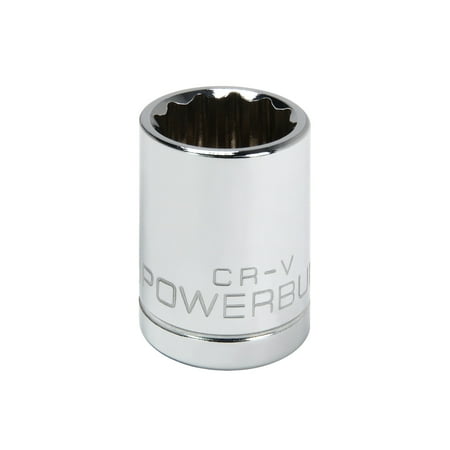 

Powerbuilt 1/2 Inch Drive x 13/16 Inch 12 Point Shallow Socket - 642004