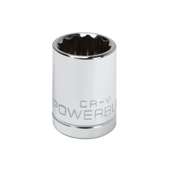 Powerbuilt 1/2 Inch Drive x 20 MM 12 Point Shallow Socket - 642018