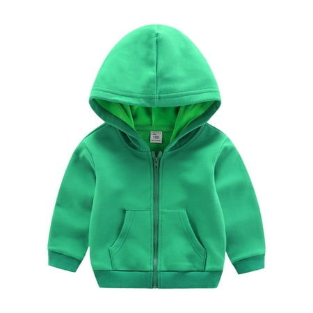 

RPVATI Toddler Baby Child Children Kids Hooded Zip Up Hoodie Tops Pockets Sweatshirt Long Sleeve Jacket Outfit 1Y-10Y