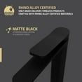 thumbnail image 2 of ANZZI Single Handle Single Hole Bathroom Vessel Sink Faucet With Pop-up Drain in Matte Black, 2 of 8