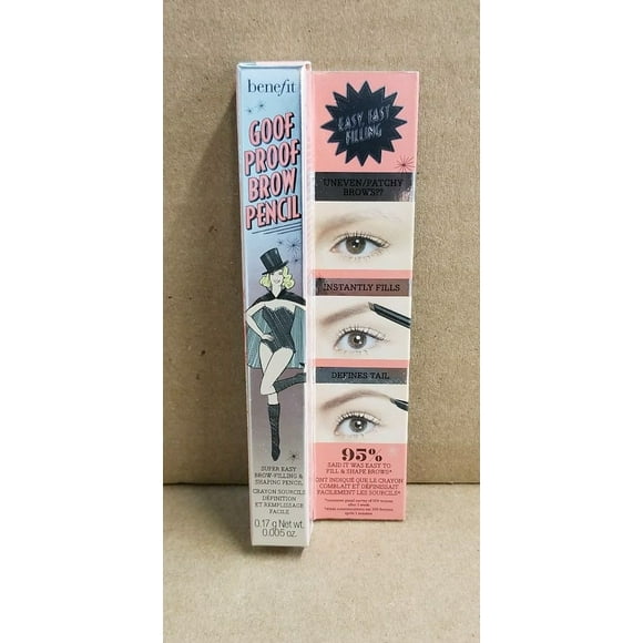 Benefit Goof Proof Brow Mini Pencil 0.005oz 3 Warm Light Brown New With Box